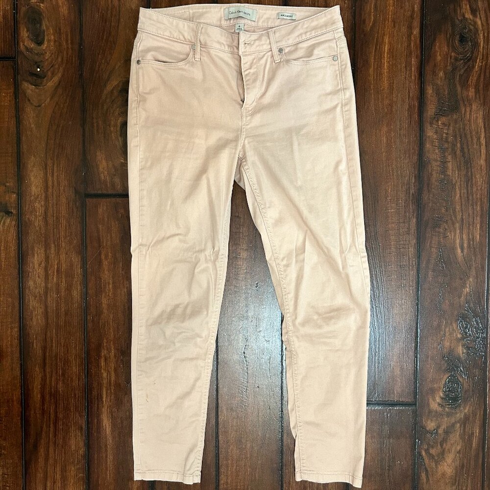 Calvin klein cream pink work pants